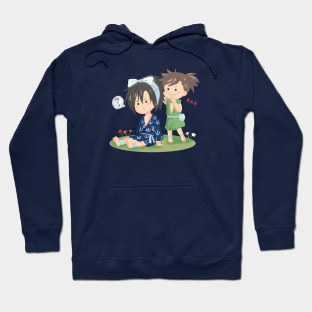 Dororo and Hyakkimaru chibi Hoodie by karinasaita